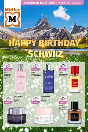 Müller Katalog in Aarau | Jetzt spare mit üse Deals | 2025-07-31T00:00:00.000Z - 2025-08-13T00:00:00.000Z