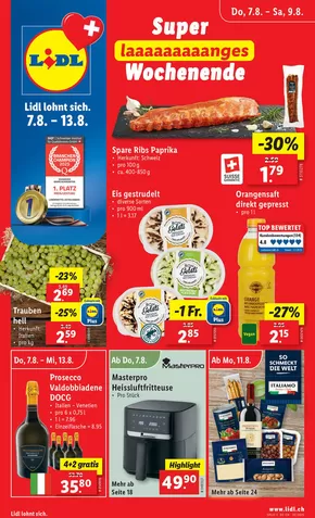 Lidl Katalog in Zürich | Top-Ängbot für alli Schnäppchenjäger | 2025-08-07T00:00:00.000Z - 2025-08-13T00:00:00.000Z
