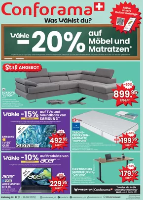 Conforama Katalog in Basel | Conforama reklamblad - DE | 2025-08-06T00:00:00.000Z - 2025-08-26T00:00:00.000Z