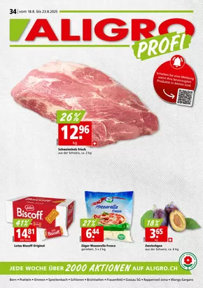 Aligro Katalog in Bern | Ängbot für Schnäppchenjäger | 2025-08-18T00:00:00.000Z - 2025-08-23T00:00:00.000Z