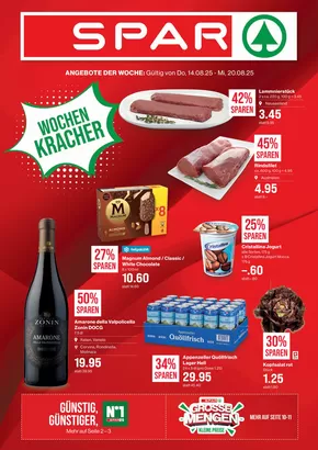 SPAR Katalog | Exklusivi Deals und Schnäppchen | 2025-08-14T00:00:00.000Z - 2025-08-20T00:00:00.000Z