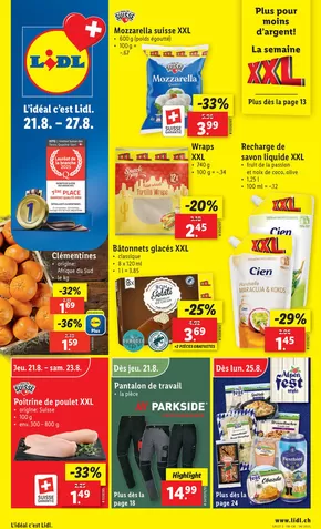 Lidl Katalog in Genève | Top-Ängbot für Sparfüchse | 2025-08-21T00:00:00.000Z - 2025-08-27T00:00:00.000Z