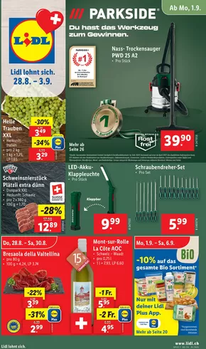 Lidl Katalog in Bassersdorf | Top-Ängbot für Sparfüchse | 2025-08-28T00:00:00.000Z - 2025-09-03T00:00:00.000Z