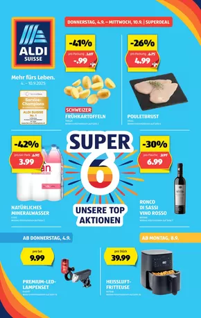 Aldi Katalog in Zürich | Attraktiivi Sonderängbot für alli | 2025-09-04T00:00:00.000Z - 2025-09-10T00:00:00.000Z