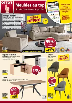 Otto's Katalog in Wettingen | CATALOGUE DE MEUBLES - FR | 2025-09-01T00:00:00.000Z - 2025-10-31T00:00:00.000Z