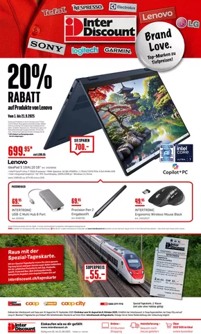 Interdiscount Katalog in Naters | Interdiscount reklamblad DE | 2025-09-01T00:00:00.000Z - 2025-09-21T00:00:00.000Z