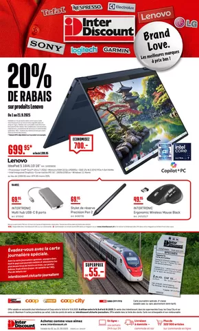 Interdiscount Katalog in Wettingen | Interdiscount reklamblad FR | 2025-09-01T00:00:00.000Z - 2025-09-21T00:00:00.000Z
