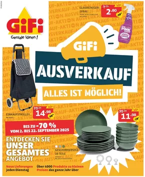 GiFi Katalog | Gifi reklamblad - DE | 2025-09-02T00:00:00.000Z - 2025-09-22T00:00:00.000Z