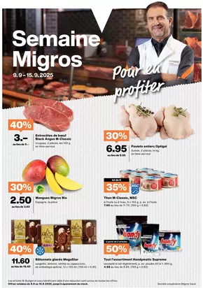Migros Katalog in Neuchâtel | Aktuälli Deals und Ängbot | 2025-09-08T00:00:00.000Z - 2025-09-22T00:00:00.000Z