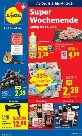 Lidl Katalog in Bülach | Üsi beste Ängbot für Sie | 2025-09-18T00:00:00.000Z - 2025-09-24T00:00:00.000Z