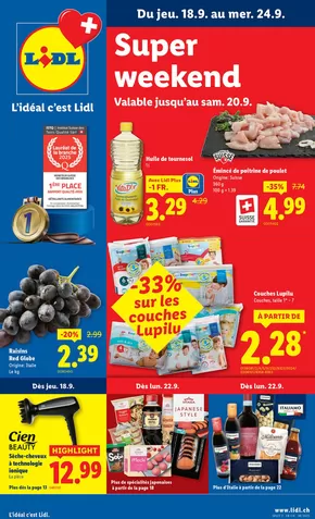 Lidl Katalog in Bülach | Top-Ängbot für alli Schnäppchenjäger | 2025-09-18T00:00:00.000Z - 2025-09-24T00:00:00.000Z