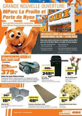 OBI Katalog in Buchs | Tout est réalisable avec OBI. | 2025-09-21T00:00:00.000Z - 2025-10-11T00:00:00.000Z
