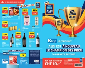 Aldi Katalog in Kriens | Feuilleter le prospectus ALDI SUISSE en ligne | 2025-09-25T00:00:00.000Z - 2025-10-01T00:00:00.000Z
