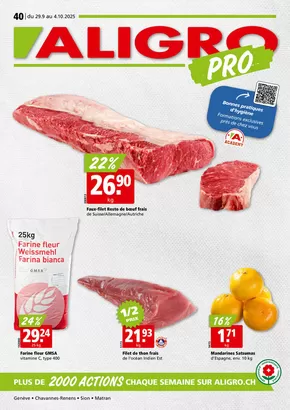 Aligro Katalog in Thun | Actions PRO #40 | 2025-09-29T00:00:00.000Z - 2025-10-04T00:00:00.000Z
