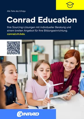 Conrad Katalog | Conrad Education - Die neue Broschüre → | 2025-09-26T00:00:00.000Z - 2025-10-10T00:00:00.000Z