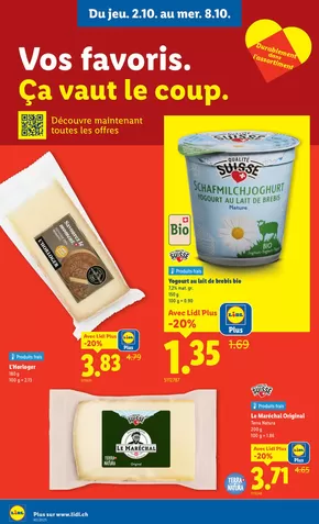Lidl Katalog in La Chaux-de-Fonds | Vos préférés: 2.10. - 8.10. - FR | 2025-10-02T00:00:00.000Z - 2025-10-08T00:00:00.000Z