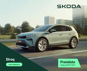 Škoda Katalog in Bellinzona | Preisliste Elroq | 2025-09-30T00:00:00.000Z - 2025-10-14T00:00:00.000Z
