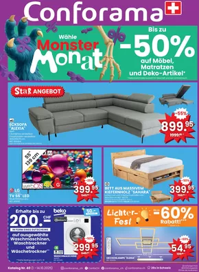 Conforama Katalog | Conforama reklamblad - DE | 2025-10-01T00:00:00.000Z - 2025-10-14T00:00:00.000Z