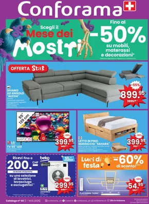 Conforama Katalog in Risch-Rotkreuz | Conforama reklamblad - IT | 2025-10-01T00:00:00.000Z - 2025-10-14T00:00:00.000Z