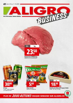 Aligro Katalog in Opfikon | Actions BUSINESS #41 | 2025-10-06T00:00:00.000Z - 2025-10-11T00:00:00.000Z