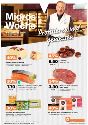 Migros Katalog in Zug | Top-Deals für alli Chunde | 2025-10-06T00:00:00.000Z - 2025-10-20T00:00:00.000Z
