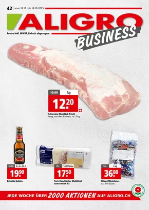 Aligro Katalog in Spreitenbach | Attraktiivi Sonderängbot für alli | 2025-10-13T00:00:00.000Z - 2025-10-27T00:00:00.000Z