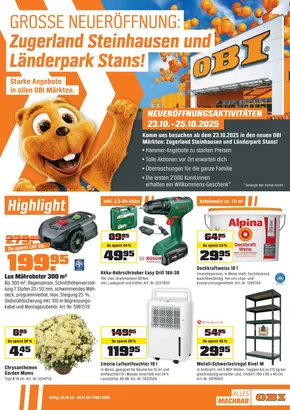 OBI Katalog in Bassersdorf | Alles machbar mit OBI. | 2025-10-18T00:00:00.000Z - 2025-11-08T00:00:00.000Z