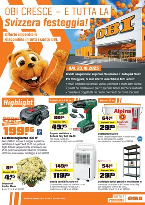 OBI Katalog in Bassersdorf | Tutto è possibile con OBI. | 2025-10-18T00:00:00.000Z - 2025-11-08T00:00:00.000Z