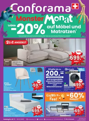 Conforama Katalog in St. Gallen | Conforama reklamblad - DE | 2025-10-19T00:00:00.000Z - 2025-11-02T00:00:00.000Z