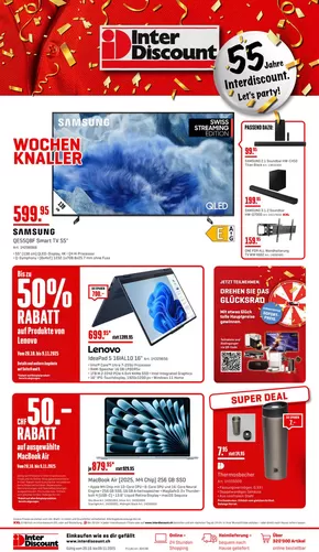 Interdiscount Katalog in St. Gallen | Tolles Ängbot für alli Chunde | 2025-10-20T00:00:00.000Z - 2025-11-09T00:00:00.000Z