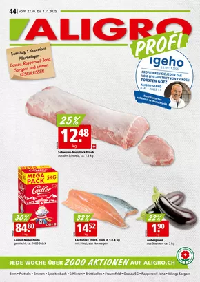 Aligro Katalog in Bern | Aktuälli Schnäppchen und Ängbot | 2025-10-22T00:00:00.000Z - 2025-11-05T00:00:00.000Z