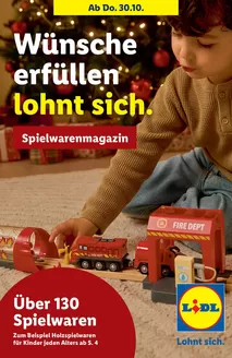 Lidl Katalog in Horw | Spielwarenmagazin - DE | 2025-10-30T00:00:00.000Z - 2025-12-17T00:00:00.000Z
