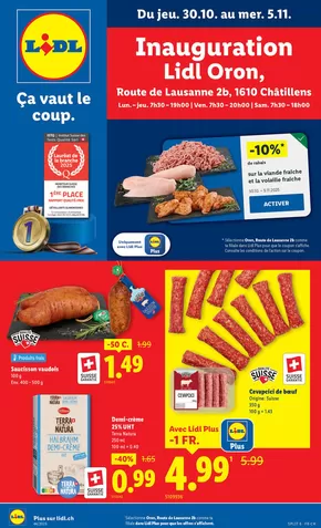 Lidl Katalog in Winterthur | Top-Deals für alli Chunde | 2025-10-30T00:00:00.000Z - 2025-11-05T00:00:00.000Z