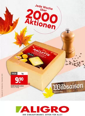 Aligro Katalog in Winterthur | Top-Ängbot für Sparfüchse | 2025-10-27T00:00:00.000Z - 2025-11-10T00:00:00.000Z