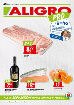 Aligro Katalog in Opfikon | Actions PRO #45 | 2025-10-29T00:00:00.000Z - 2025-11-12T00:00:00.000Z