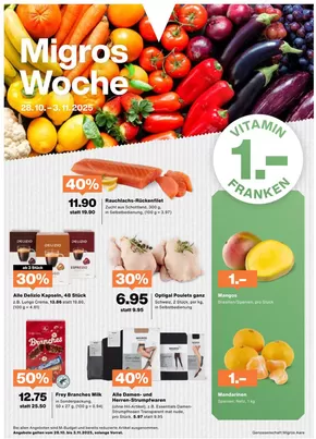 Migros Katalog in Schaffhausen | Attraktiivi Sonderängbot für alli | 2025-10-28T00:00:00.000Z - 2025-11-03T00:00:00.000Z