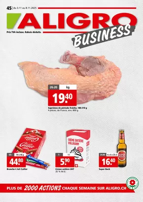 Aligro Katalog in Liestal | Actions BUSINESS #45 | 2025-11-03T00:00:00.000Z - 2025-11-08T00:00:00.000Z