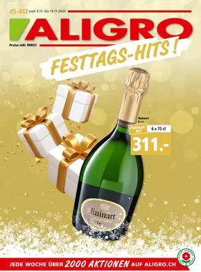 Aligro Katalog in Liestal | Ängbot für Schnäppchenjäger | 2025-11-03T00:00:00.000Z - 2025-11-15T00:00:00.000Z