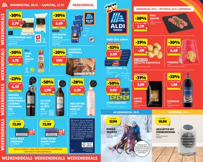 Aldi Katalog in Zürich | Top-Deals und Rabatt | 2025-11-20T00:00:00.000Z - 2025-11-26T00:00:00.000Z