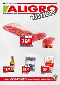 Aligro Katalog in Lausanne | Actions BUSINESS #47 | 2025-11-17T00:00:00.000Z - 2025-11-22T00:00:00.000Z