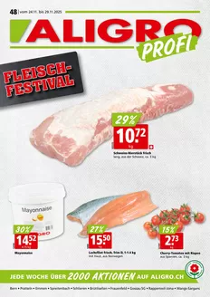 Aligro Katalog in Genève | Top-Deals für alli Chunde | 2025-11-24T00:00:00.000Z - 2025-11-29T00:00:00.000Z