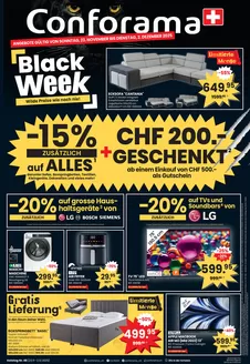Conforama Katalog in Winterthur | Conforama reklamblad - DE | 2025-11-23T00:00:00.000Z - 2025-12-02T00:00:00.000Z