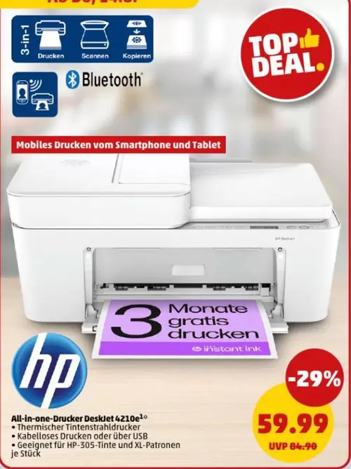 Hp - All-in-one-Drucker Deskjet 4210