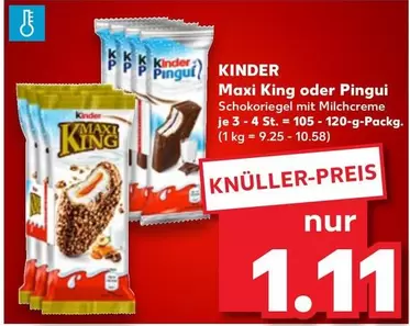 Kinder - Maxi King oder Pingui