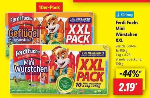 Fuchs - Mini Würstchen XXL