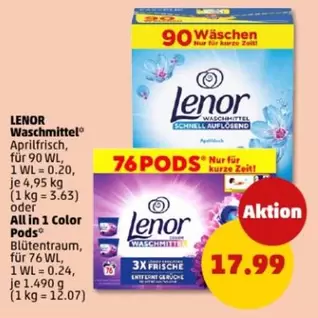 Waschmittel oder All in 1 Color Pods