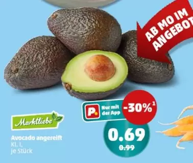 Avocado angereift