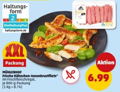 Frische Hähnchen-Innenbrustfilets