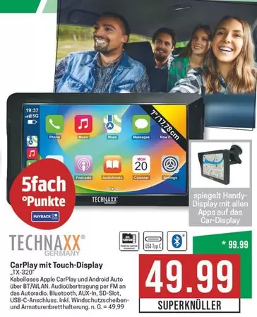 Apple - CarPlay mit Touch-Display TX-320