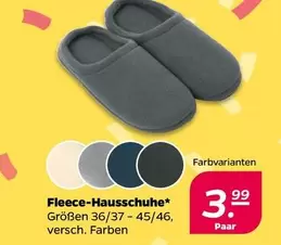 Fleece-Hausschuhe*